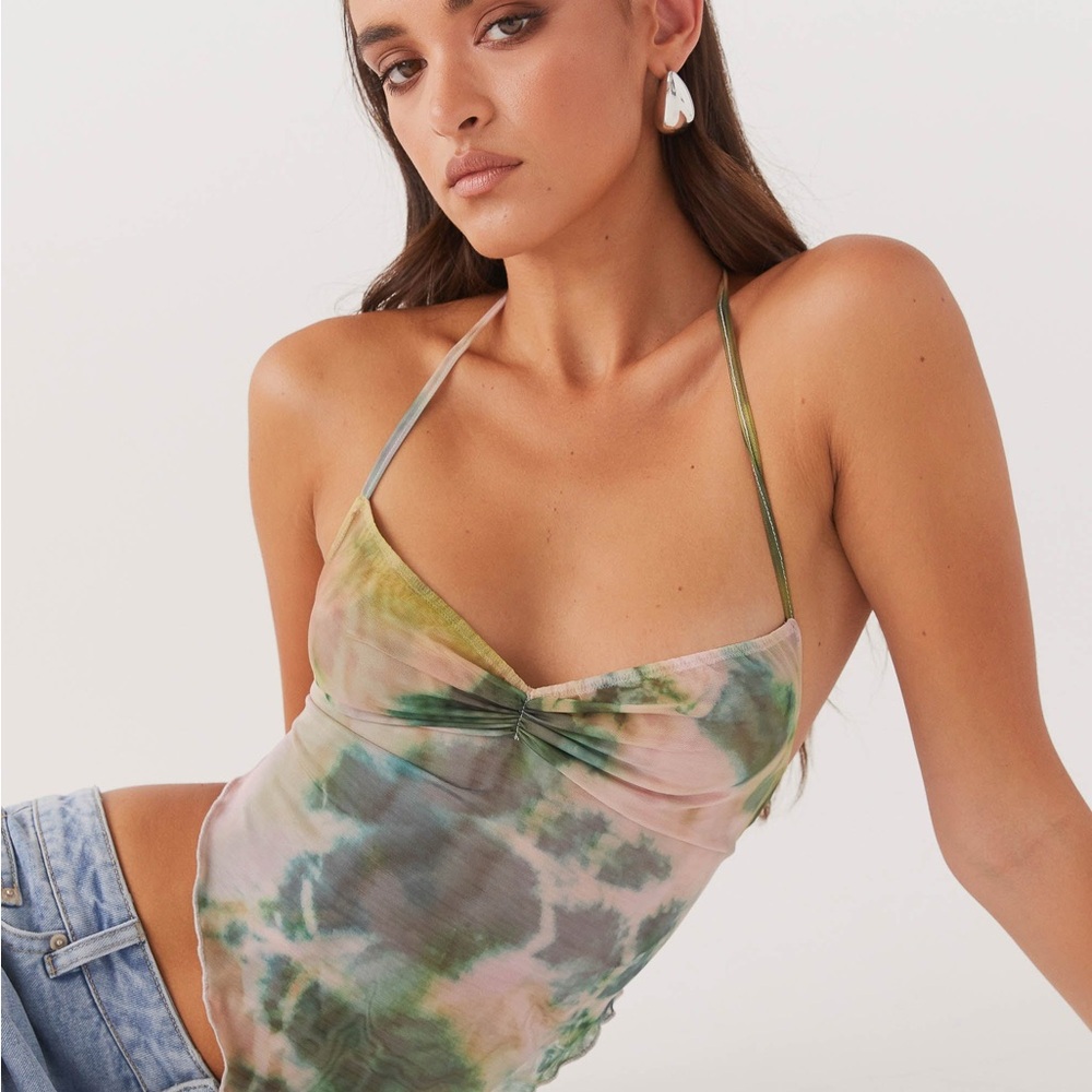 Peppermayo Multicolor Tie-Dye Crop Top